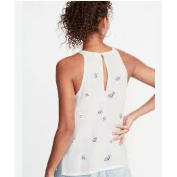 Old Navy Women's Tunic SZ XL Floral Fairy Cottagecore Relaxed Fit 100%Rayon Boho - Picture 2 of 11